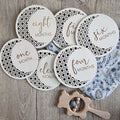 Rattan Milestone Cards Set - Baby