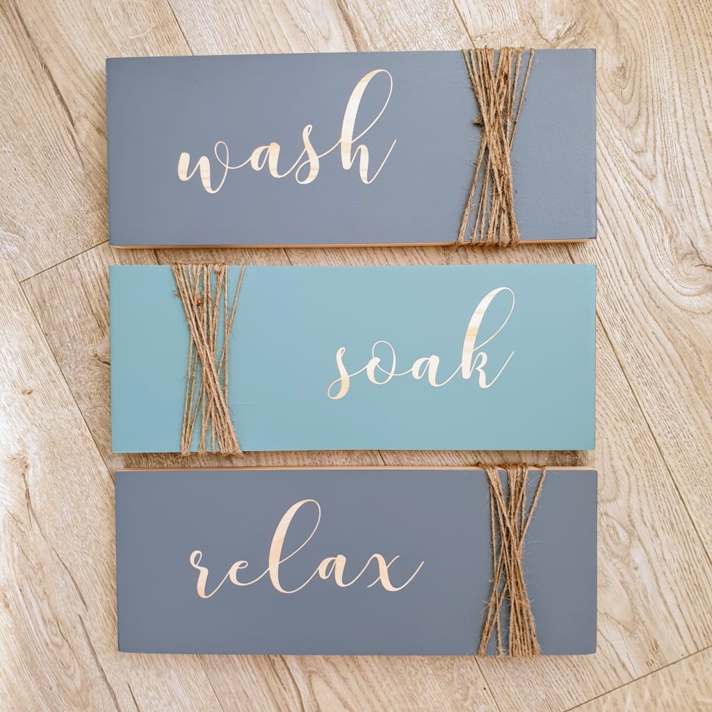 Wash,soak,relax.